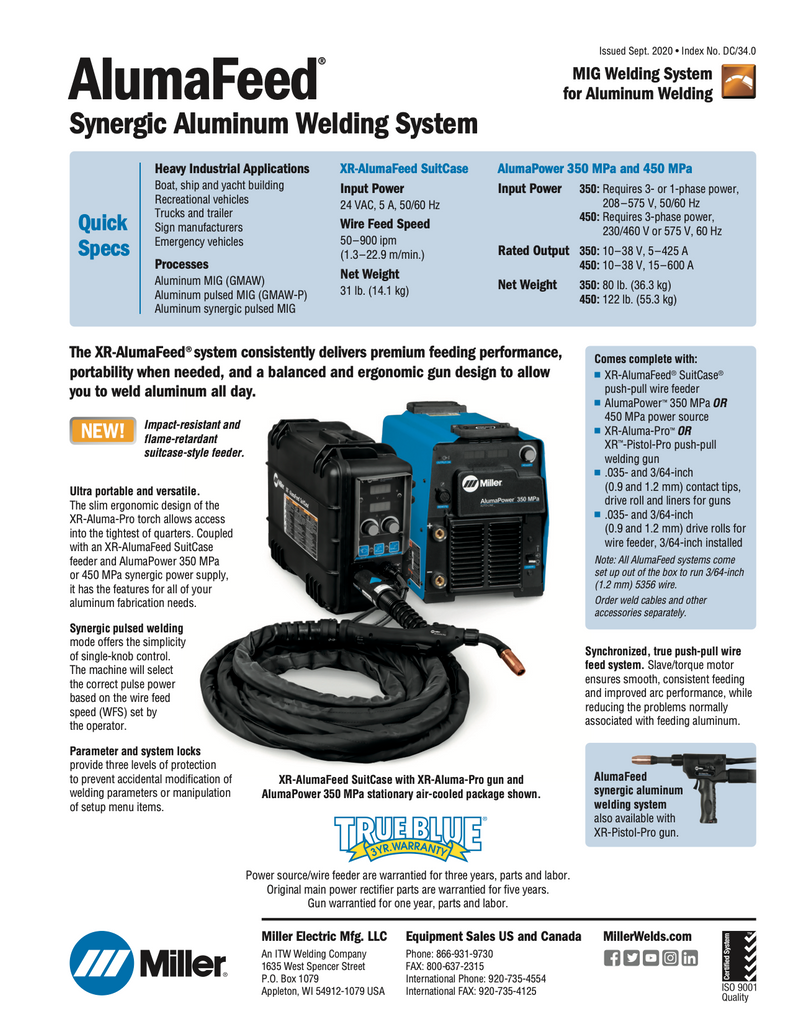 AlumaFeed Synergic Aluminum Welding System - 951833